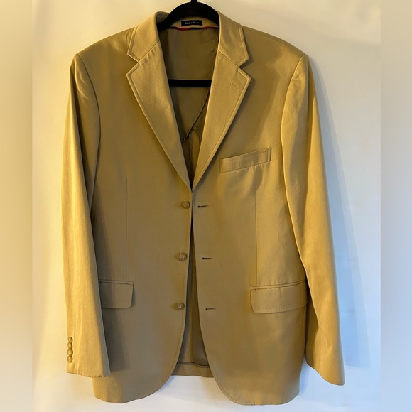 J.CREW TAN 100% COTTON MENS BLAZER/SPORTCOAT/JACKET (2006) S#73682 SIZE 40L - Picture 8 of 8